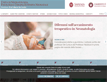 Tablet Screenshot of neonatologiaroma.it